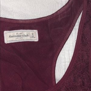 Abercrombie & Fitch maroon tank